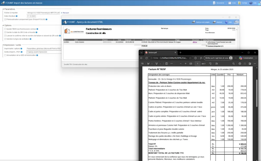 Suivi des fournisseurs : paiements et scan des factures (QR-code et reconnaissance automatique) dans sai Build